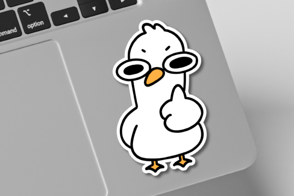 Download Cool Goose Sticker PNG Instant Download - Instant download Collection
