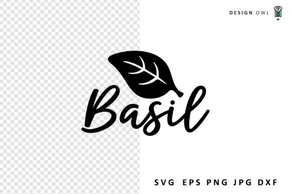 Download Basil - Herbs Label SVG - Basil Collection