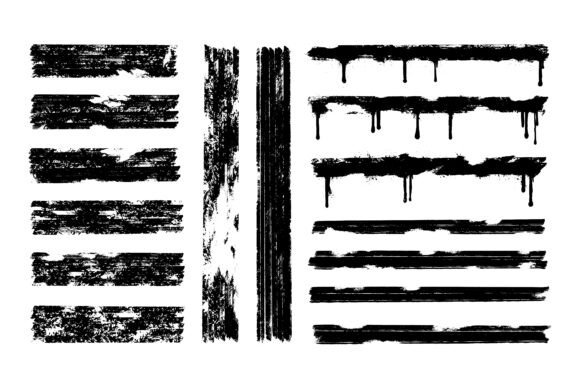 Download Black Spray Paint Horizontal Lines - Black Collection