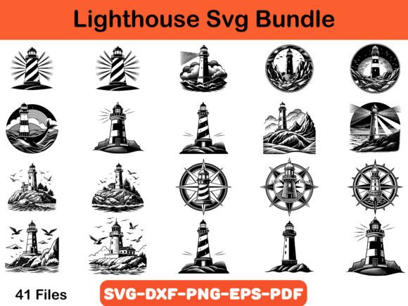 Download Lighthouse Svg Bundle, Building Use - Lighthouse svg Collection