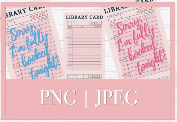 Download Pink Library Card Wall Art Booked SVG - Wall art Collection