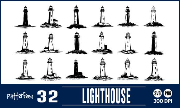 Download Lighthouse Svg Png Silhouette Cut Bundle - Lighthouse svg Collection