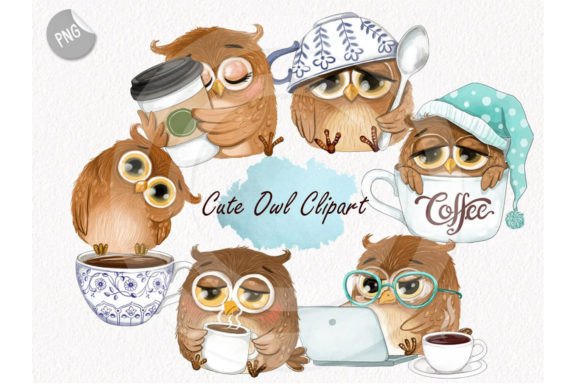 Download Cute Owl Clipart Instant Download PNG - Instant download Collection