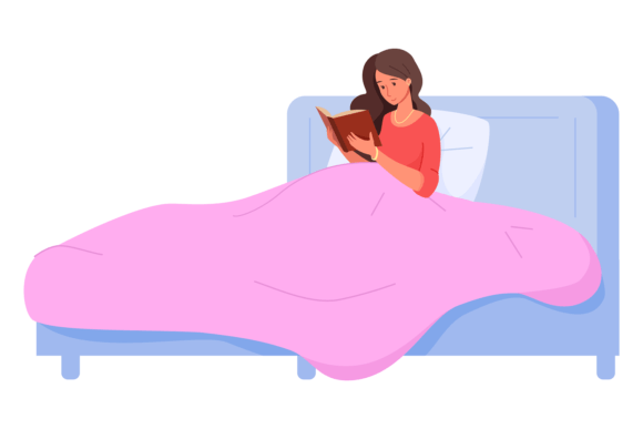 Download Woman Reading in Bed. Bedtime Leisure Co - Leisure Collection