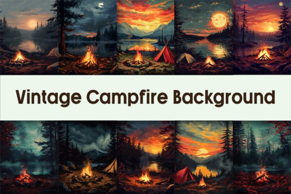 Download Vintage Campfire Background - Campfire Collection