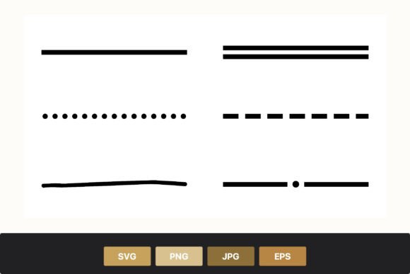 Download Black Horizontal Divider Lines - Black Collection